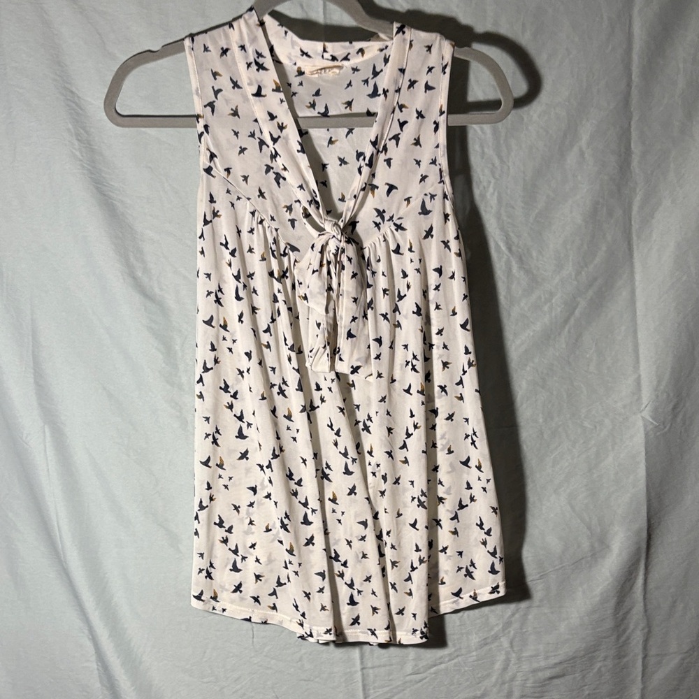 Women's Ember White/Black/Yellow Patterned Top size S